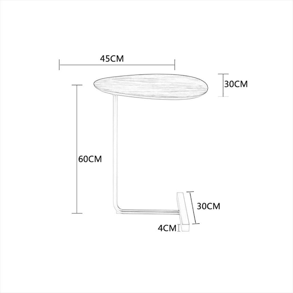 Side Table - Snack Table for Living Room, Bedroom, Balcony - Versatile Bedsid...
