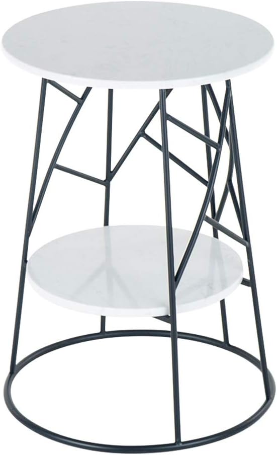 Telephone Table, Round Side Table Marble Sofa Telephone Table Corner Table Co...