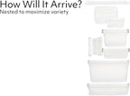 Rubbermaid Cleverstore Clear Dorm Variety 16-Pack, Made in USA, Stackable Large Clear Storage Bins with Lids, See-Through Plastic Storage, with Latching Lids, BPA-Free