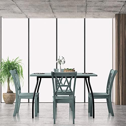 GIANTEX Set of 2 Dining Chairs, Rubber Wood Dining Room Chair, Farmhouse Dini...