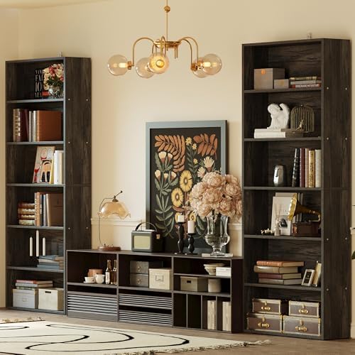 IRONCK Bookshelf and Bookcases 70" Tall, 6 Tiers Display Storage Shelves