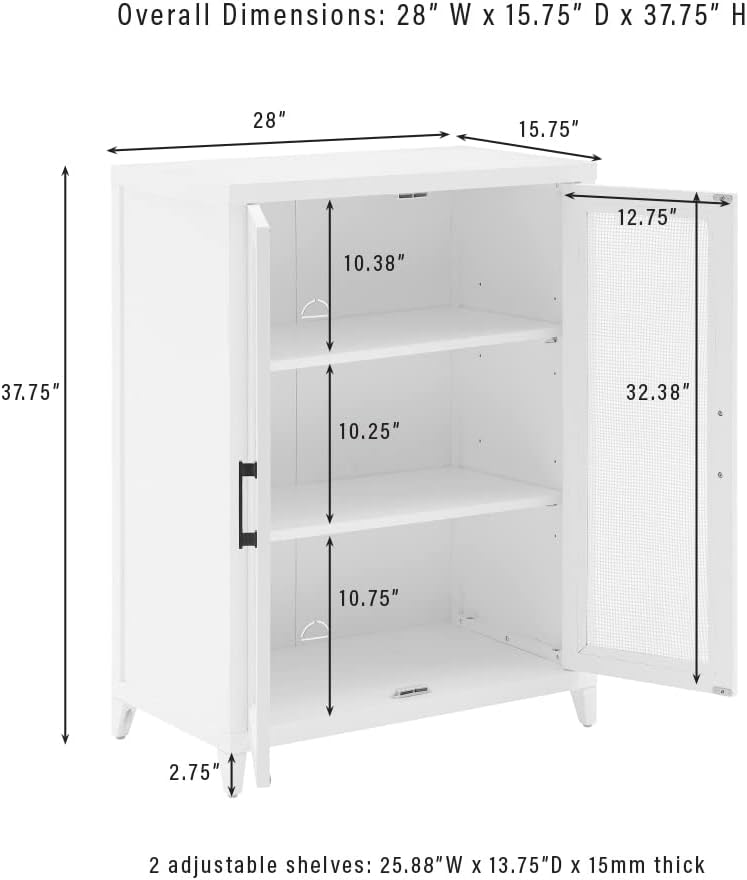 Crosley Furniture Milo Stackable Pantry Storage Cabinet with Shelves, Kitchen...