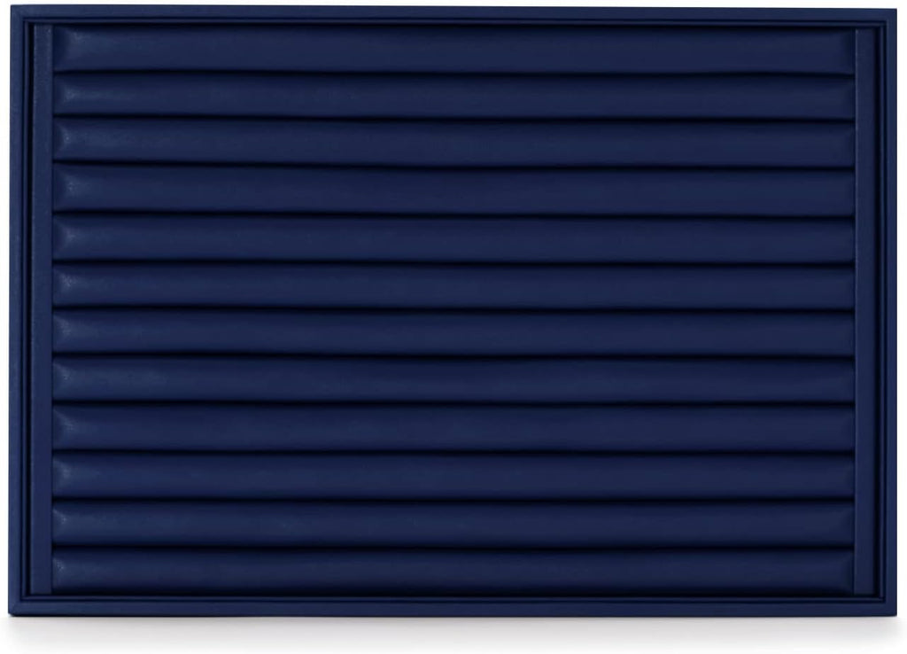 Oirlv Elegant Blue Ring Organizer Tray Stackable Jewelry Trays Jewelry Drawer Organizer Ring Earring Storage