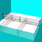 2pcs/4pcs,1/2 Sets Adjustable Drawer Dividers for Storage Organization, Durable And Designed for Wardrobes And Closets Without The Need for Punching (2pcs/1set)