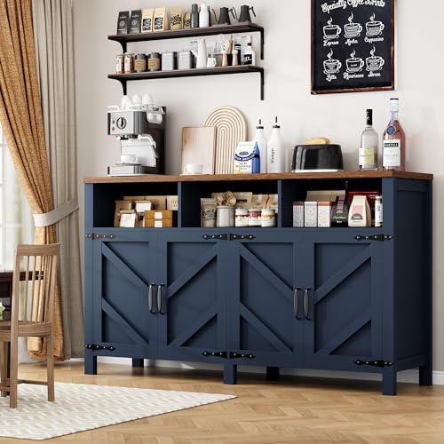 knoworld Buffet Sideboard with Storage Farmhouse, Large Kitchen Storage Cabin...