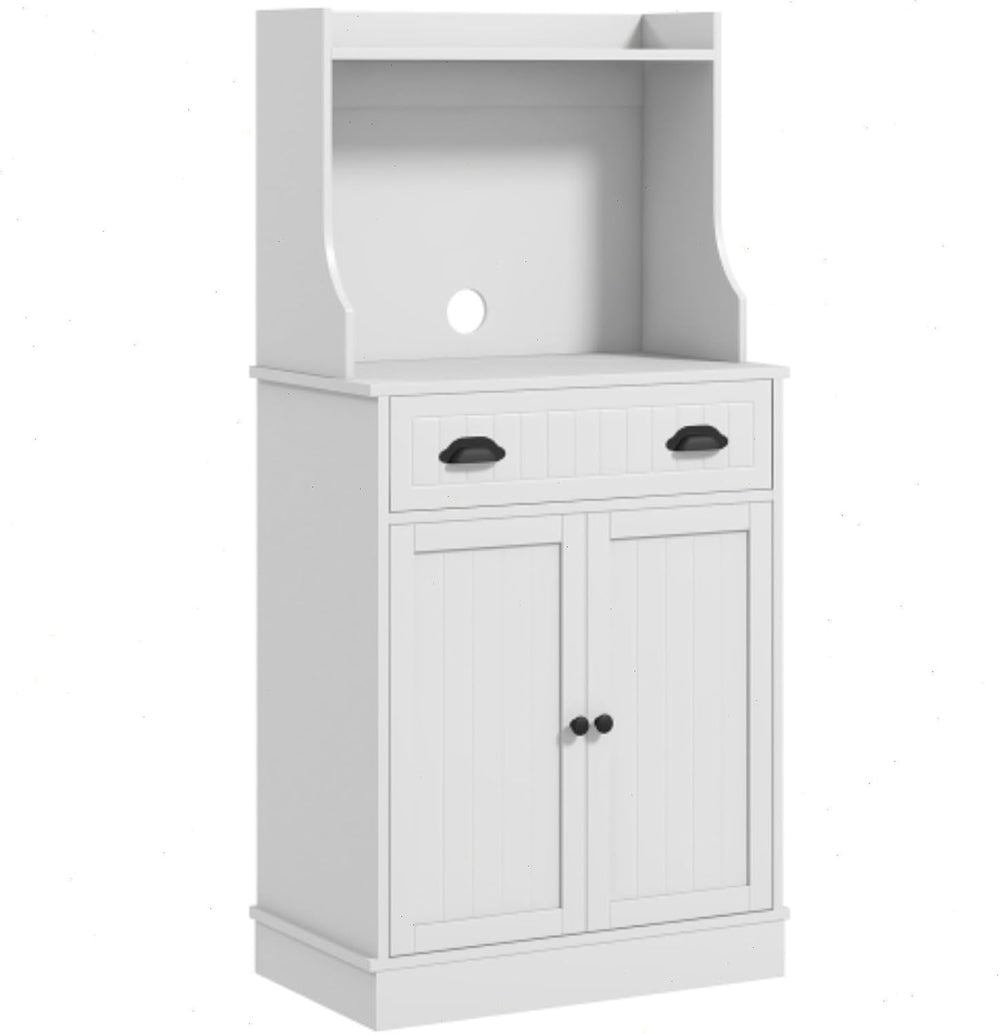 49" Kitchen Microwave Cabinet/Stand with Storage and Drawers, Pantry Sto...