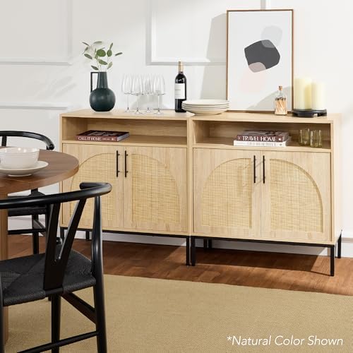 Best Choice Products Rattan Sideboard Buffet Cabinet, Entryway Table, Accent ...