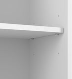 Bush Furniture Essence Accent Cabinet with Doors in White | Organizers and Shelves for Home Office Workspace, Living Room, Entryway, Bedroom, and Mudroom