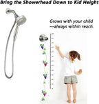 BOPai Suction Cup Shower Head Holder for Handheld Shower – No Drill, for Smooth Surfaces Only, Vertical Mount Only, Brushed Nickel