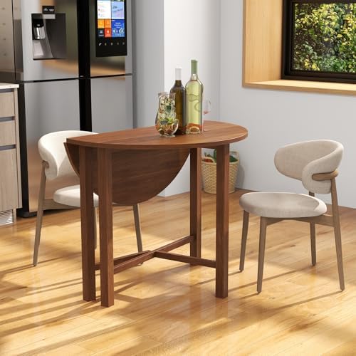 GIANTEX 36" Folding Dining Table for 2-4, Extendable Drop Leaf Kitchen T...