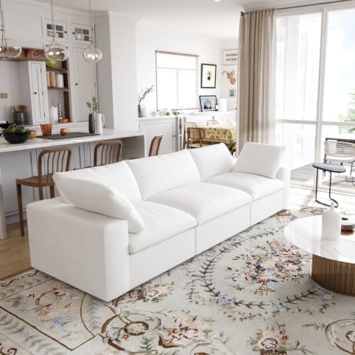 JACH Modular Sectional Sofas for Living Room, Deep 3-Seats Convertible Couch,...