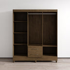 Meble Furniture Panama Wardrobe — Contemporary Design — 71.7H x 60.2W x 19D inches — Brown