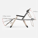 Folding Gravity Chair for 250kg Indoor&Outdoor Adjustable Recliner with Steel Frame and Armrest Lounge(Grey)