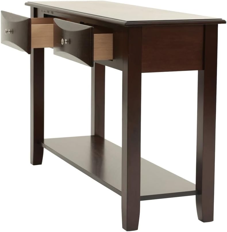 Espresso Finish 4pc Occasional Table Set with Antique Black, Espresso | Liste...