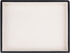 SANQIANWAN Leather Jewelry Organizer Trays Velvet Liner Storage Drawer Display Case Stackable Trays for Necklace,Rings and Earring (Black4)