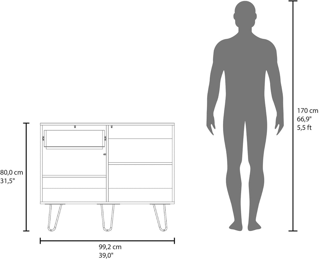 Pantry Sideboard with Hairpin Legs, Storage Cabinet for Kitchen Dining Living Room,for Kitchen Home