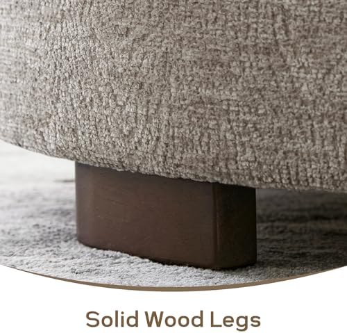 Zihanhome 30 Inch Round Storage Ottoman, Ottoman Coffee Table with Lift Off L...