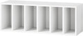 IOTXY DIY Modular Cube Bookcase - CubeXY Customizable Stackable Expandable Basic Shelving Units, 6-Cube Wooden Open Bookshelf with Removable Shelves for Books Organizer, White