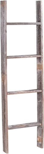 4' Reclaimed Barnwood Rustic Ladder