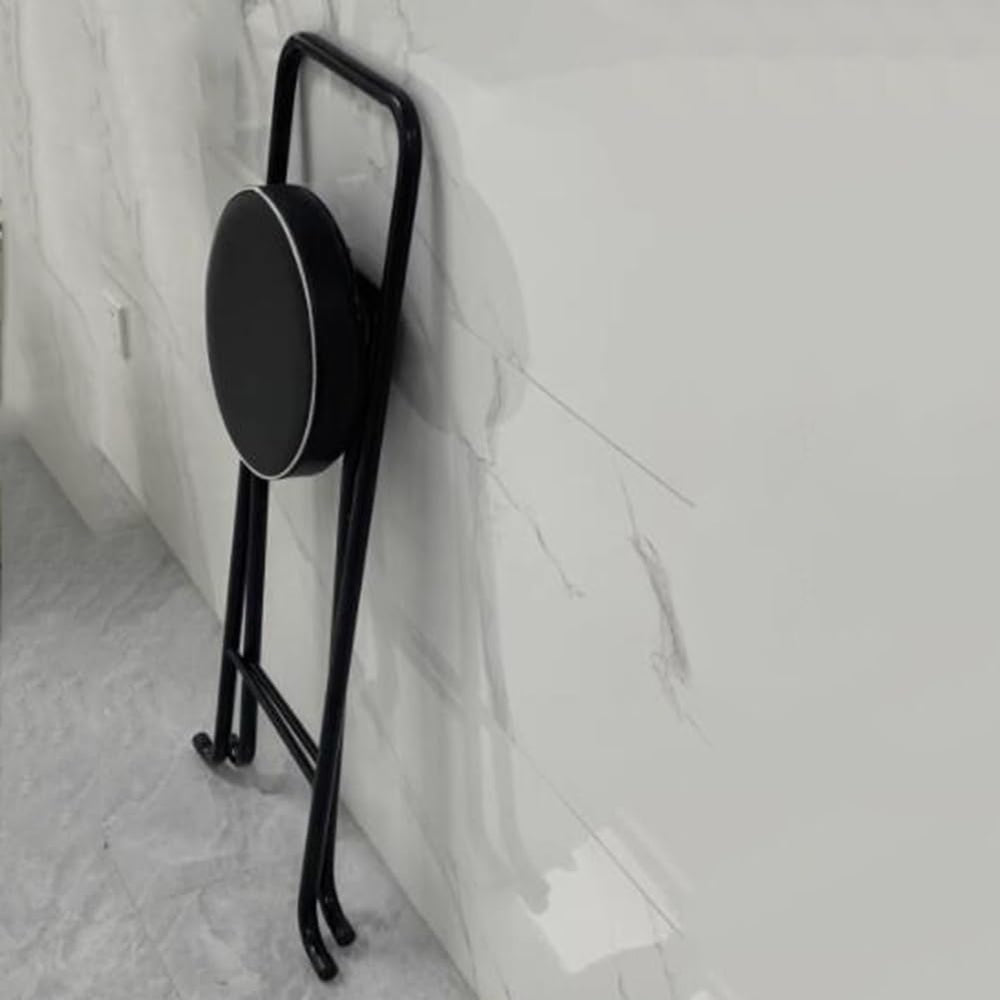 Folding Bar Stool (32inch/80cm)- Comfortable Padded Seat -Kitchen Counter Bre...