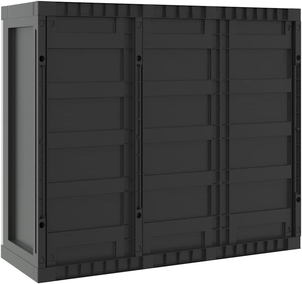 Locking Outdoor Storage Cabinet with Shelves Adjustable Shelf Modern Outdoor ...