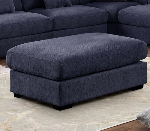 asunflower Ottoman for Living Room Navy Blue 45.8" x 28.7" Large Re...