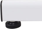 LUXOR LX-PNADJ-Round - Pneumatic Adjustable Round Pedestal Table., White, Medium