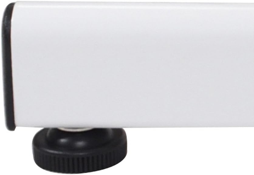 LUXOR LX-PNADJ-Round - Pneumatic Adjustable Round Pedestal Table., White, Medium