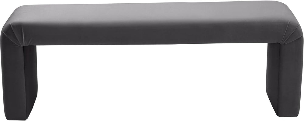 Meridian Furniture Minimalist Collection Modern | Contemporary Velvet Upholst...