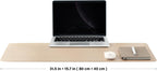 Cork Apricot Desk Mat - Dual-Sided Desk Pad for Office and Home - Desk Organization and Accessories - Ideal for Large Mouse Pad and Desk Mats on Top of Desks(31.5"x 15.7")