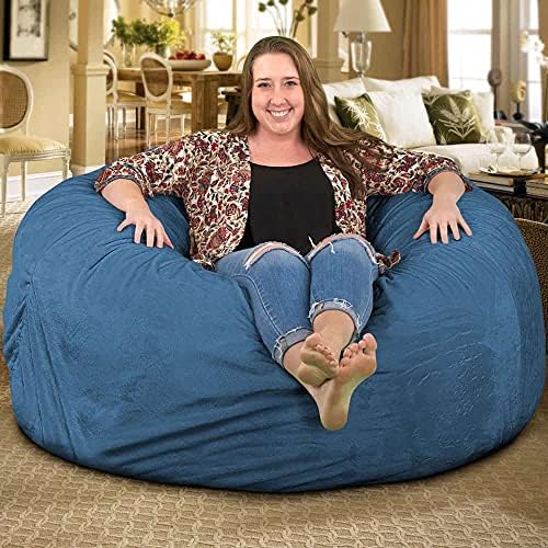 ULTIMATE SACK | 5 Ft Bean Bag Chair Replacement Cover Only | Cloud Suede | Removable Washable Cover only