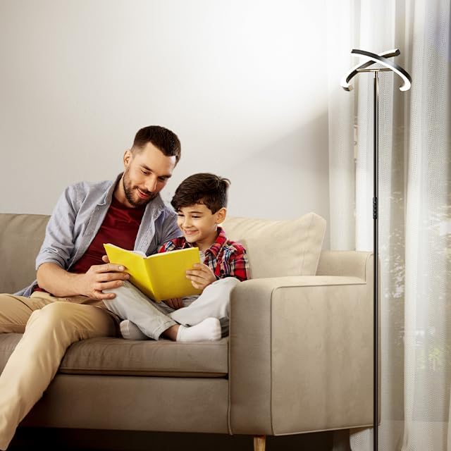 SIBRILLE LED Floor Lamp - Dimmable Tall Standing Lamp with Remote Control/But...