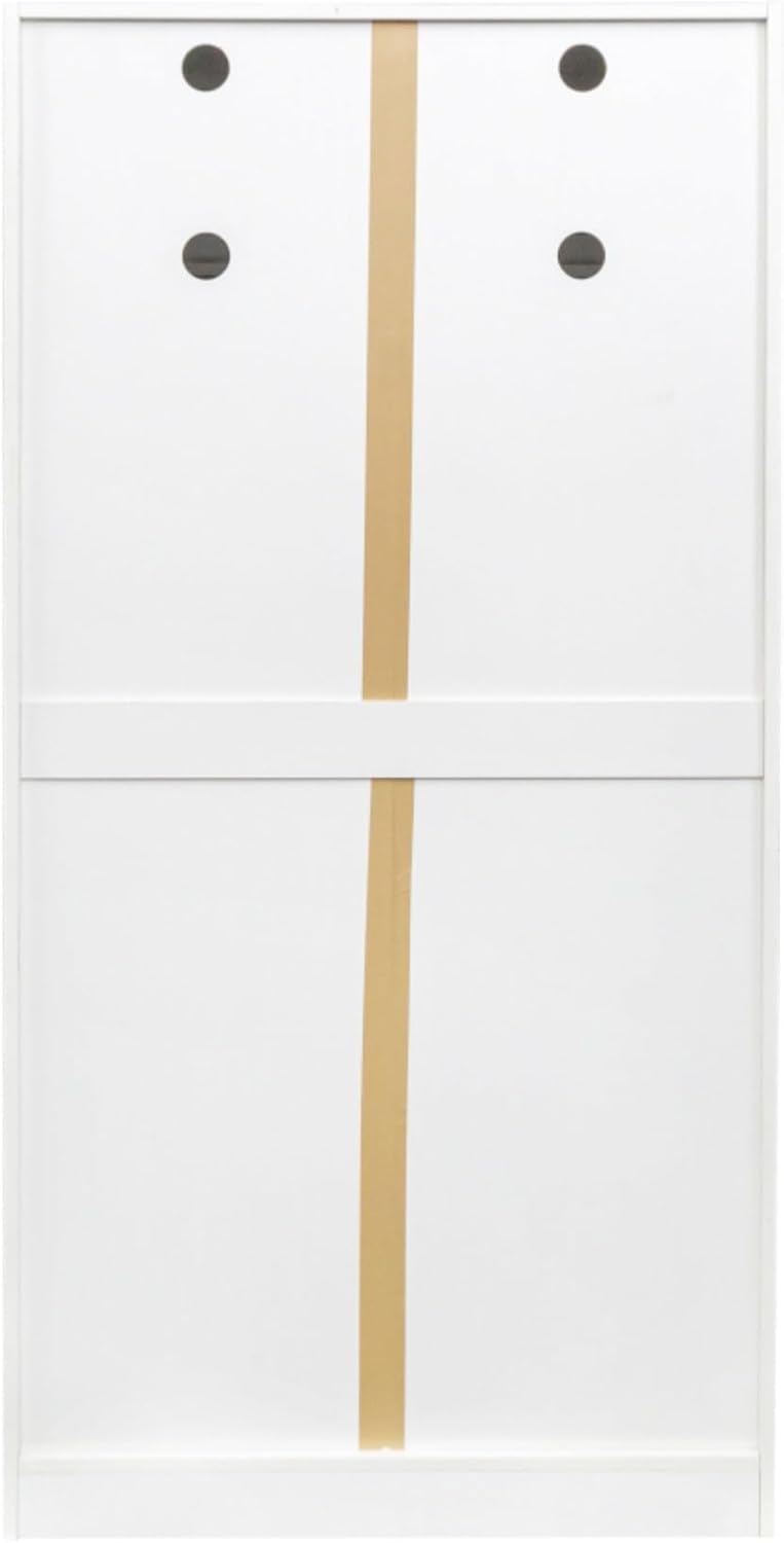 Freestanding Kitchen Pantry Storage Cabinet with Doors and Shelves Buffet Cup...