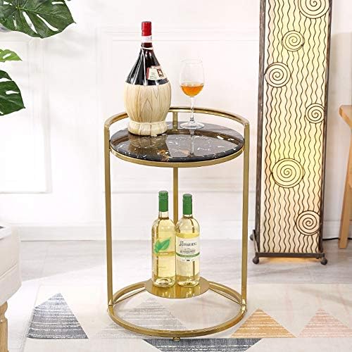 Telephone Table, Side Table Living Room Marble Small Round Table Telephone Ta...