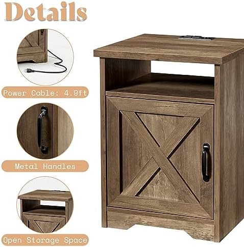 AMERLIFE 3 Piece Farmhouse Living Room Coffee Table Set, Barnwood | Coffee Ta...