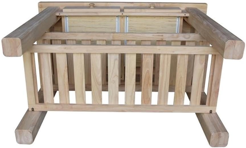 International Concepts Modern Wood Kitchen Island in Natural