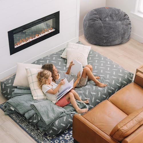 CordaRoy's Plush Bean Bag - Convertible Bean Bag Chair - Machine-Washable...