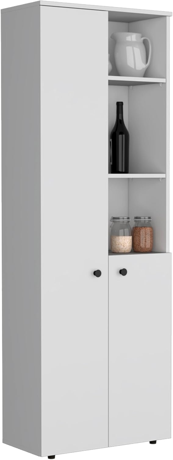 Riner 67" Tall Slim Pantry Organizer with 8 Shelves, 2 Doors & Moder...