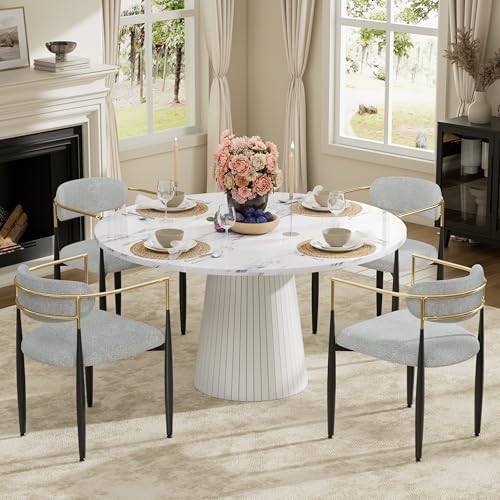 Baysitone Dining Chairs Set of 4 Mid-Century Modern Upholstered Boucle Dining...