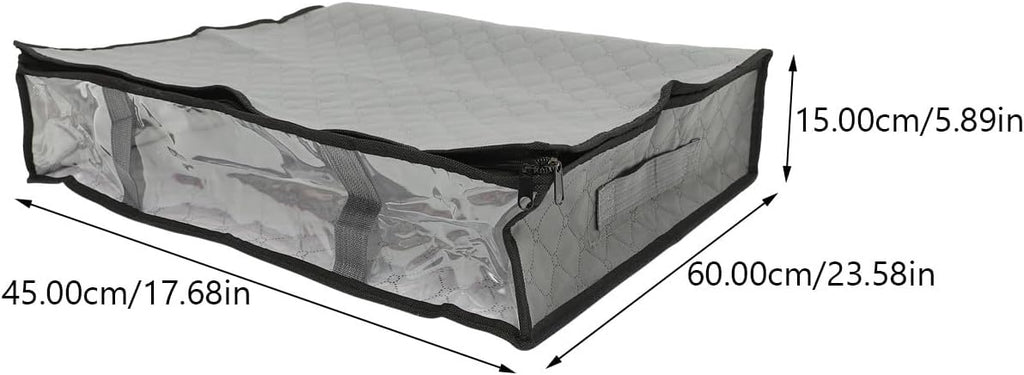 Large Capacity Under Bed Storage Bag Breathable Non-woven Organizer for Quilts Blankets Clothes Foldable Space-saving Storage Bin for Bedroom and Dorm Use