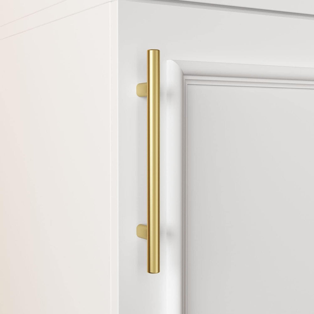 Slim Wardrobe Armoire with Clothing Rod and Storage Shelves, Narrow 2-Door Ar...