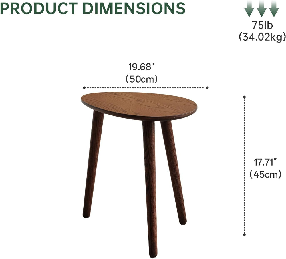Small Oval Coffee Table, Mid Century Modern Coffee Table for Living Room, 100...