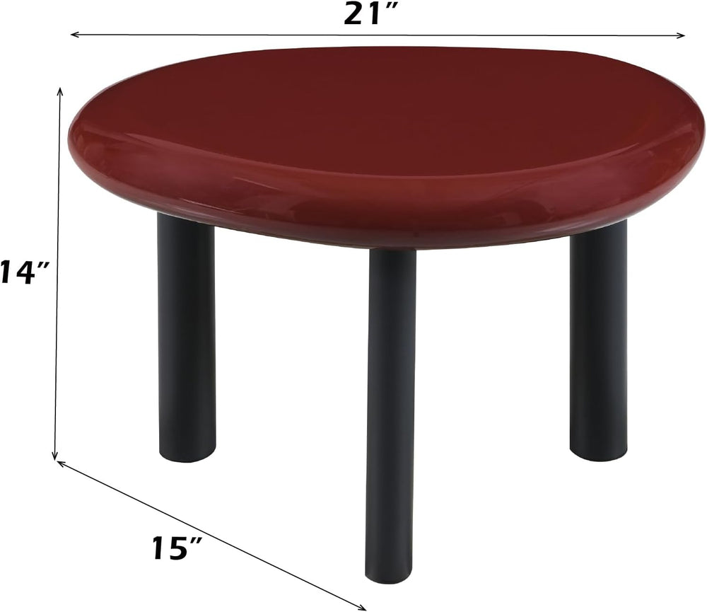 Acme Eddie End Table in Red High Gloss