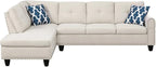 Evan Sectional Sofa for Living Room, Apartment, Bedroom, Office