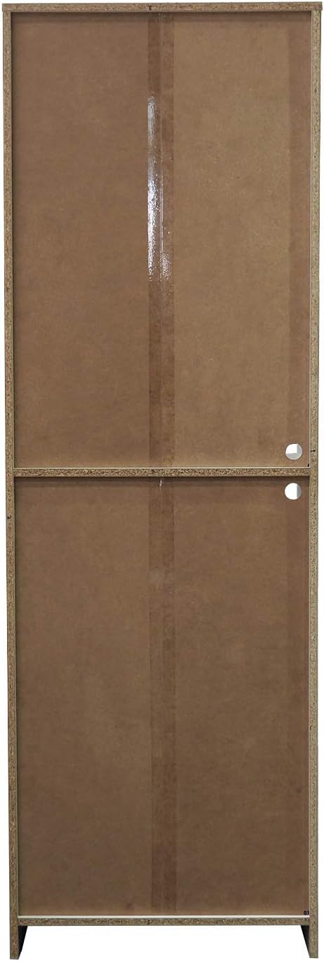KB Designs - 71" Wood/Glass Kitchen Storage Pantry, Microwave Cabinet, W...
