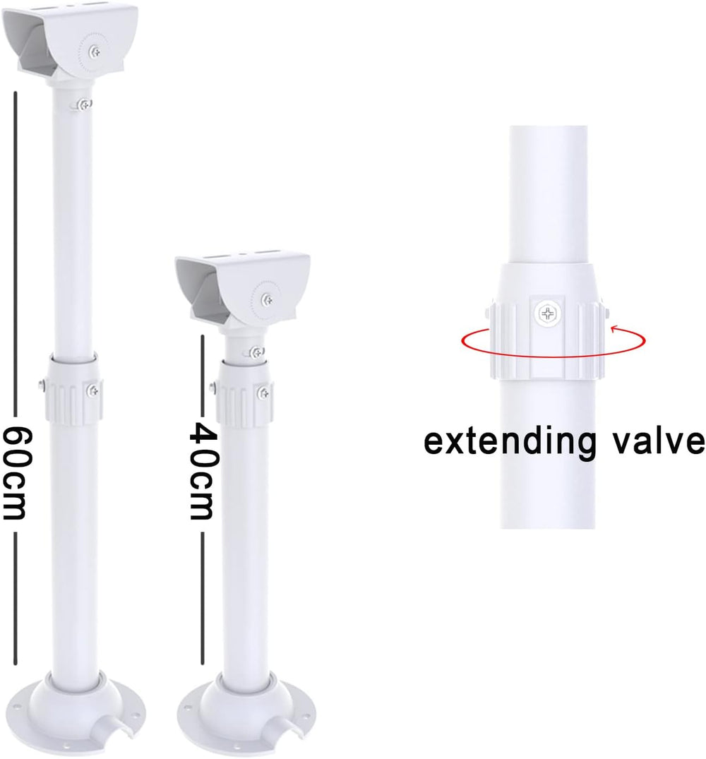 WiTi Extendable Mounting Pole for Security Surveillance Cameras,15.7-23.6 inc...