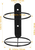GALPADA Wall Mounted Wine Rack 2-Pack Single Bottle Holder Metal Wine Shelf for Home Bar Kitchen Dining Room Display Storage