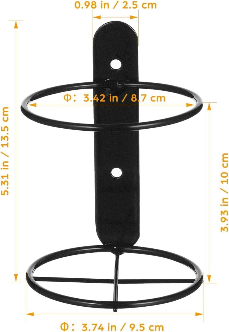 GALPADA Wall Mounted Wine Rack 2-Pack Single Bottle Holder Metal Wine Shelf for Home Bar Kitchen Dining Room Display Storage