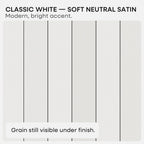 Homeforia White Floating Shelves 36 inch, High End Solid Real Wood 36inch Floating Shelf for Wall Mounted, White Wooden 36in Long Floating Shelves, Heavy Duty Bracket, 36 X 6.5 X 1.75 inches, Set of 2