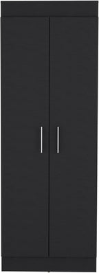 Pantry Cabinet, Space-Efficient 2-Door Design with Multiple Shelves,for Kitchen Home